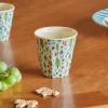 Rice: Medium melamine beker - Happy Forest Print Blauw MELCU-HAFOB