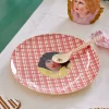 Rice: Rond Melamine lunch bord - Angel Print rood XMESP-PH4ANR