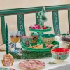 RICE: Medium melamine kom - Angel print Groen XMEBW-PH4ANG