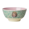 RICE: Medium melamine kom - Angel print Groen XMEBW-PH4ANG