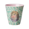 Rice: Medium melamine beker - Angel print Groen XMECU-PH4ANG 