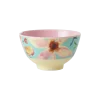 RICE: Kleine melamine kom - Selma Flower Print Mint MELBW-SSELFLMI