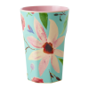 Rice: Grote melamine beker - Selma Flower print MELCU-LSELFLMI