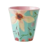 Rice: Medium melamine beker - Selma Flower print MELCU-SELFLMI