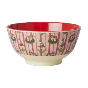 RICE: Medium melamine kom - Sweet forest print XMEBW-PH4SWFO