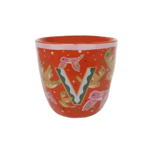 All the Luck in the World: Monogram cup letter V