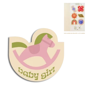 The Gift Label: Cut-out card | Baby girl