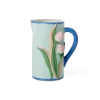 RICE: Vaas/kan - Mint - Embossed Tulips Design CEJUG-TULI