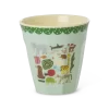 Rice: Medium melamine beker - Wild Life print mint MELCU-WILIMI