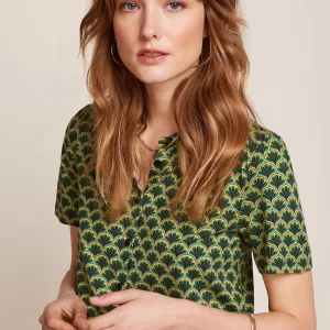 King Louie: Maisie Blouse Touche | Beacon Blue