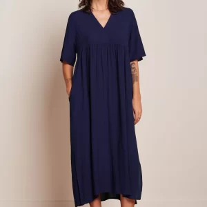 King Louie: Ivana Dress Tortoise | Evening Blue