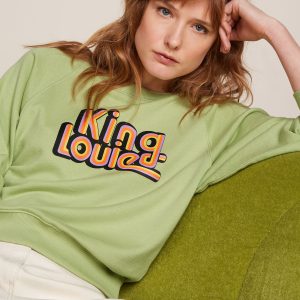 King Louie: Febe Sweater Peachy | Margarite Green