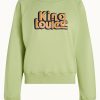 King Louie: Febe Sweater Peachy | Margarite Green