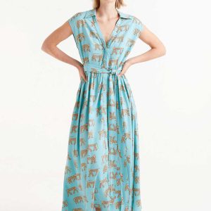 Compañia Fantastica: Maxi jurk | Tigers print