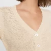 Nümph: NUMIRNA CROPPED CARDIGAN - Sandshell