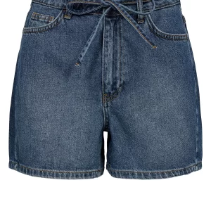 Nümph: NUTOKYO SHORTS - Medium Blue Denim