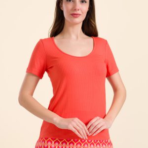 LaLamour: Ella t-shirt short sleeve | Orange