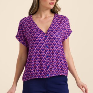 LaLamour: Evy blouse short sleeve | Small Barock