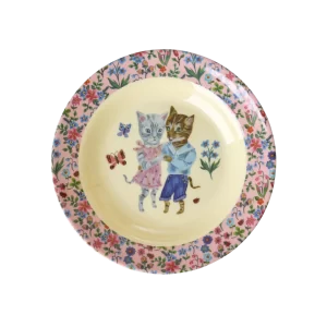 RICE: Melamine kinder kom - RICE: Melamine kinder kom - Nathalie L'ete Print Roze KIBOW-NATI