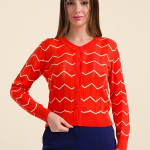 LaLamour: Cardigan KNIT | Oranje