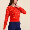 LaLamour: Cardigan KNIT | Oranje