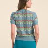 LaLamour: Top round neck KNIT | Teal