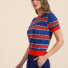 LaLamour: Top round neck KNIT | Indigo