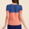 LaLamour: Top V neck KNIT | Salmon