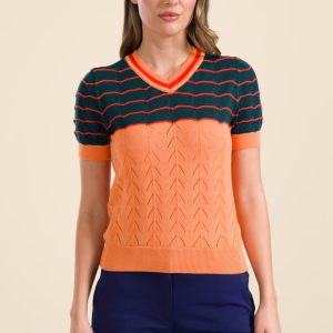 LaLamour: Top round neck KNIT | Apricot