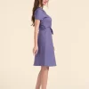 LaLamour: Monique dress short sleeve | Small blue flower