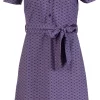 LaLamour: Monique dress short sleeve | Small blue flower
