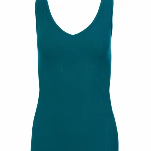 LaLamour: Stella tank top Rib | Petrol blue