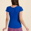 LaLamour: Butterfly top short sleeve | Blue