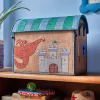 Rice: Medium raffia opberg huis - Dragon Theme BSHOU-MDRA