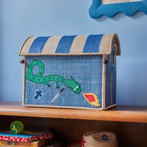 Rice: Klein raffia opberg huis - Dragon Theme BSHOU-SDRA