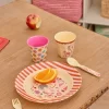 RICE: Melamine kinder kom - Fun Fair print | Roze KIBOW-FUFAI