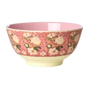 RICE: Medium melamine kom - Allison Flower Print MELBW-ALLI