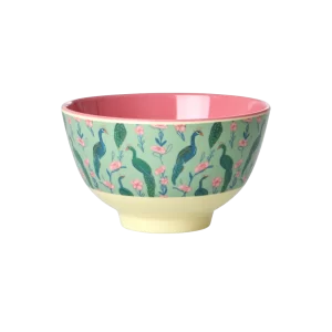 RICE: Kleine melamine kom - Peacock Power Print MELBW-SPEPO