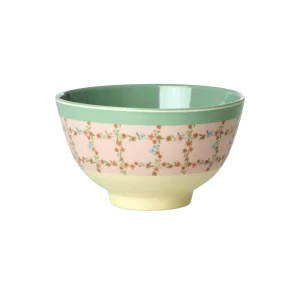 RICE: Kleine melamine kom - Checkered Stencil Print MELBW-SSTEN