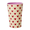 Rice: Grote melamine beker - Darling Hearts Print MELCU-LDAHE