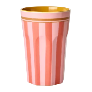 Rice: Grote melamine beker - Organic Stripes Print MELCU-LORST