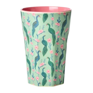 Rice: Grote melamine beker - Peacock Power Print MELCU-LPEPO