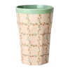 Rice: Grote melamine beker - Checkered Stencil Print MELCU-LSTEN