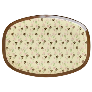 Rice: Rechthoekig Melamine Bord - Hacienda Flower Print MELPL-HACI