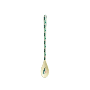 Rice: Melamine latte lepel - Peacock Power Print MELSP-LAW25XCPPEPO