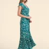 LaLamour: Maud maxi dress short sleeve | Flower Lake