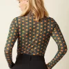 King Louie: Rollneck Top Duper Mesh | Multi Color