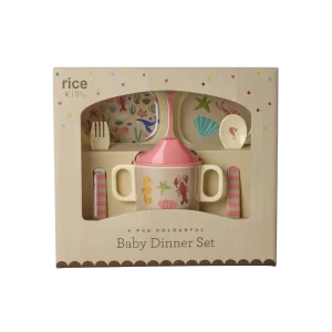 Rice: Melamine kinderservies - Ocean Print print | Koraal BABOX-4ZOCEI