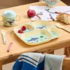 Rice: Melamine kinderservies - Ocean Print print | Blauw BABOX-4ZOCEB