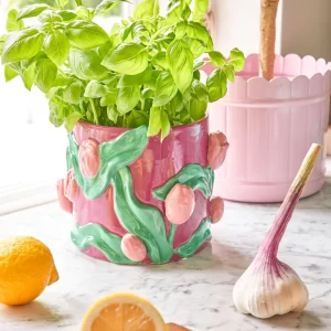 Rice: Bloempot keramiek | Embossed Tulips Design FLPOT-TUL